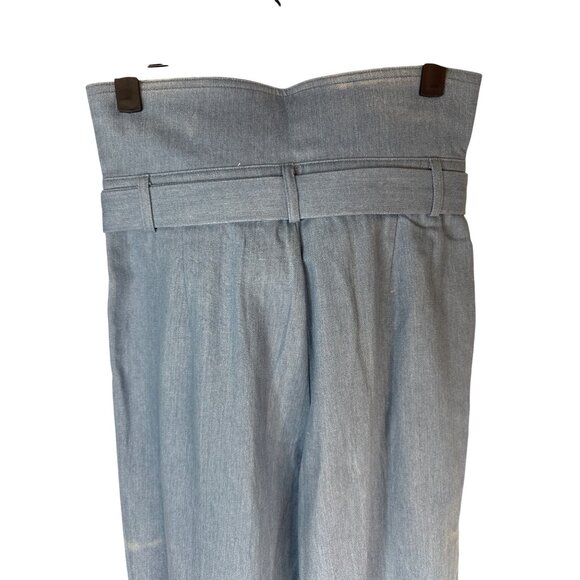 2/$30 NWT Choosy Size 4 Light Blue High-Waisted Tie-Belted Light Denim Pants - Picture 11 of 15